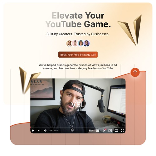 Landing page design