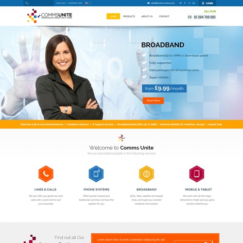 Exciting Fresh Tech Company Web Design