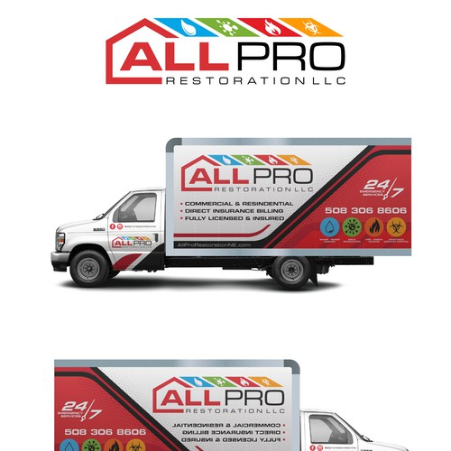 All PRO restoration Truck Wrap