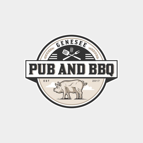 Logo for 'Genesee, Pub & BBQ'