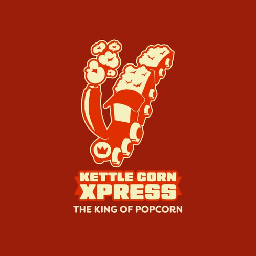 Kettle Corn Xpress Cartoon Concept
