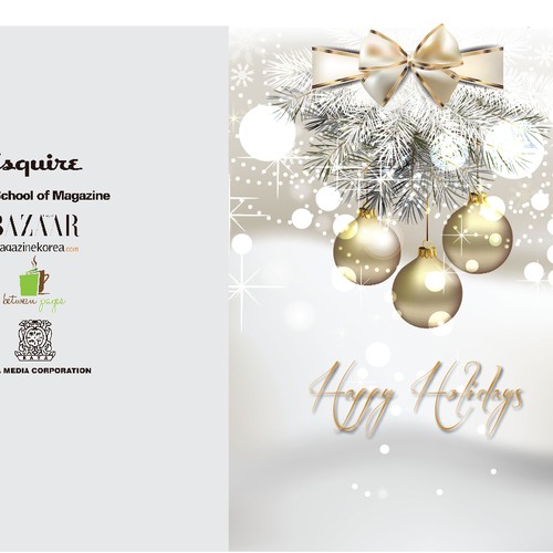 Create a Holiday Season Greeting Card for Mjagazine Publisher in Korea