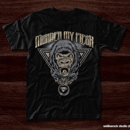 "Murder My Flesh" t-shirt design