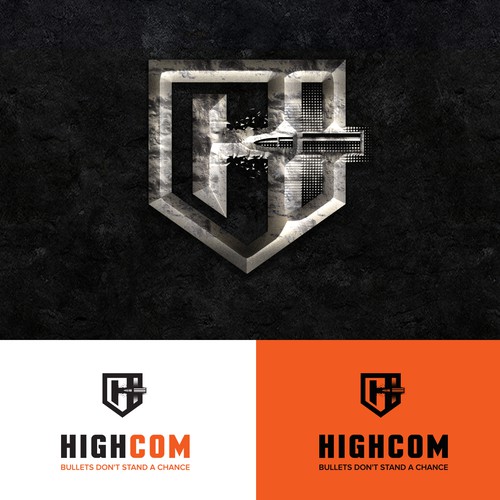 Bold logo concept for tactical gear equipment