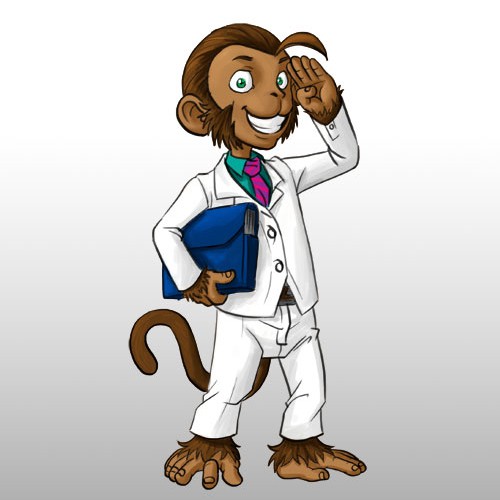 Monkey illustration wanted (bet you don't see that every day!)