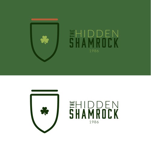 Hidden Shamrock Logo Concept