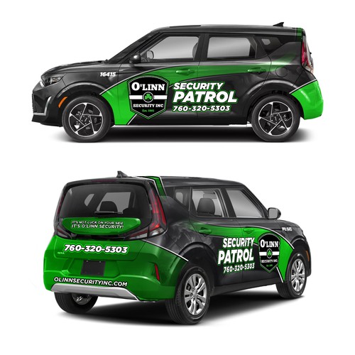 Car Warp for O'Linn Security Patrol