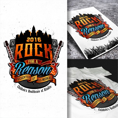 Create a logo for a Children's Benefit Concert "ROCK FOR A REASON BALL 2016"