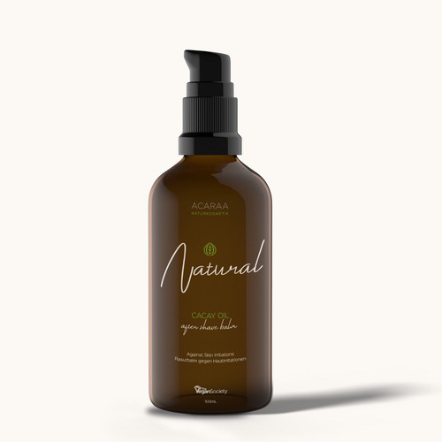 Bottle Label Concept for After Shave Balm