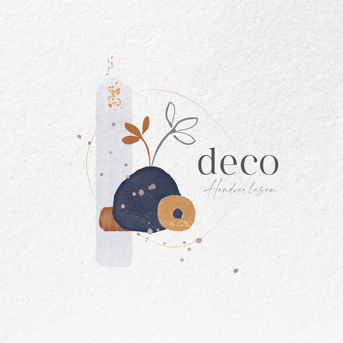 Logo for sustainable, hand made home decor store