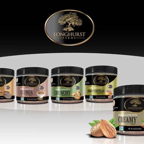 LONGHURST FARMS - Label Almond butter