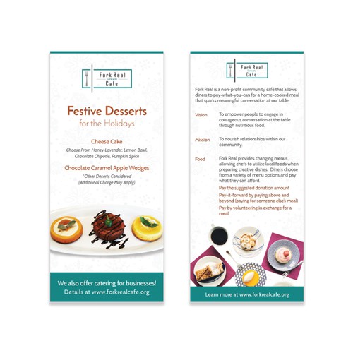 Rack Card Design for a Community Cafe