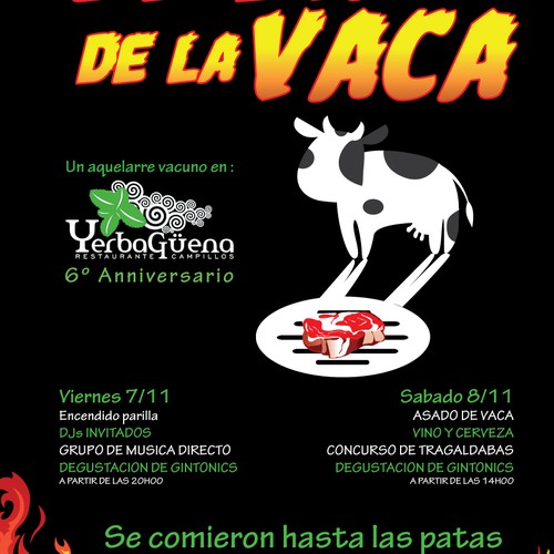 Create poster for a food festival near Malaga