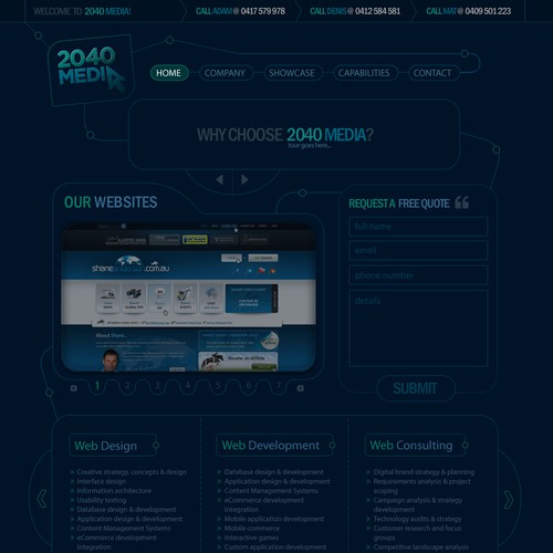 WANTED - Standout webdesign for standout web company 