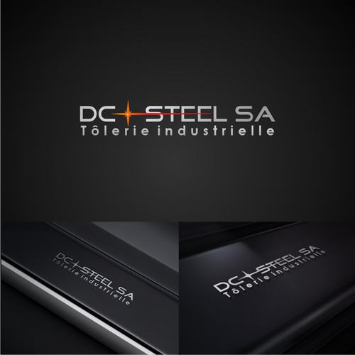 bold logo for DC-STEEL SA, the laser cut steel industrial