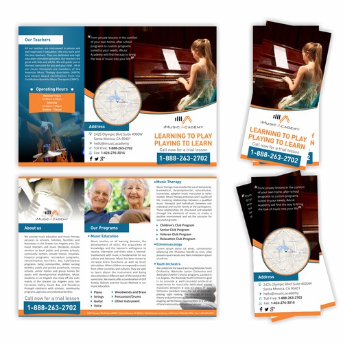 Looking for beautiful brochure for music school