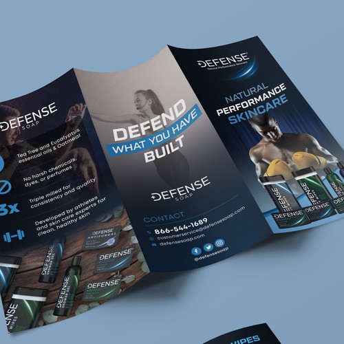 Defense Soap Trifold Brochure