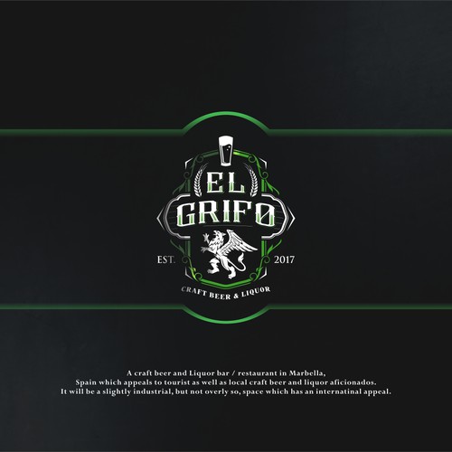 It is for sale craft beer (griffin) logo. 