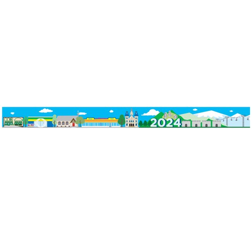 Town Landscape Illustration Design
