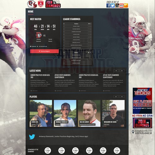 Cover Images for American Football team in Belgium!
