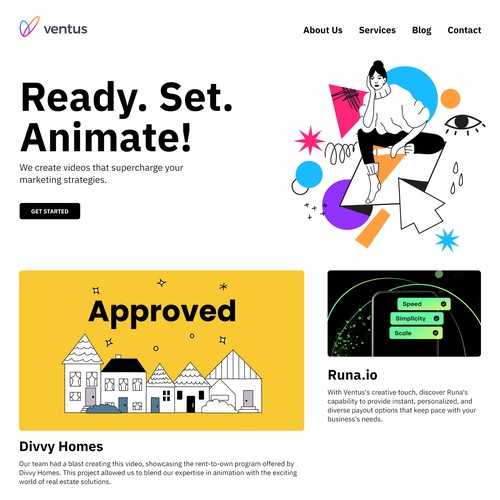 Ventus Landing Page