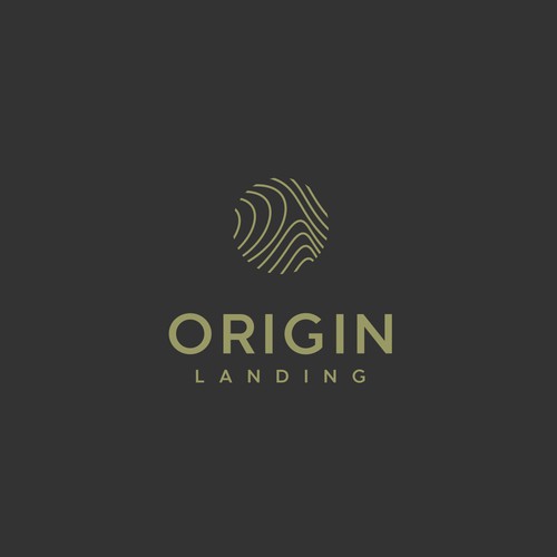 Modern, minimal logo for Origin Landing - A master-plan community