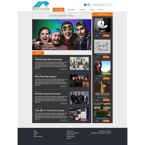 redesign web concert portal