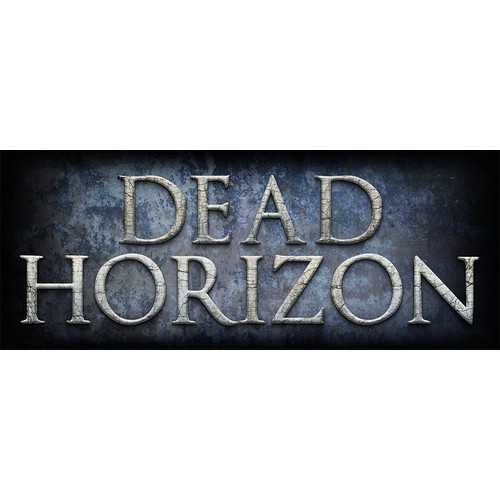 Horror Novel logo, Zombie fiction called Dead Horizon