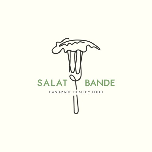 Simple logo for salad bar