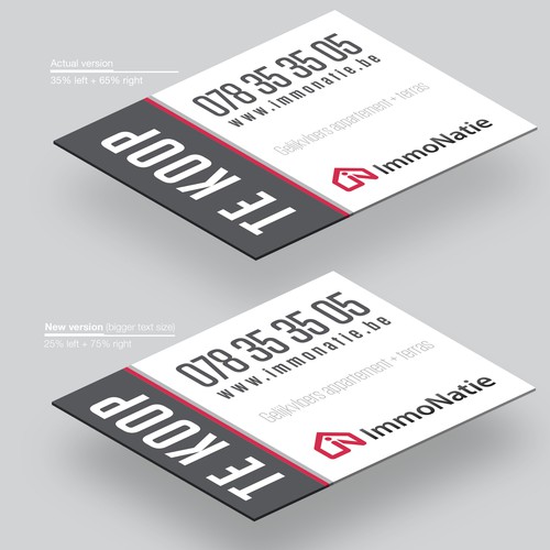 Fresh and readable real-estate Signage