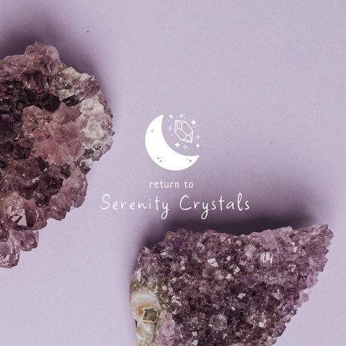 Illustrative sparkly for crystals shop