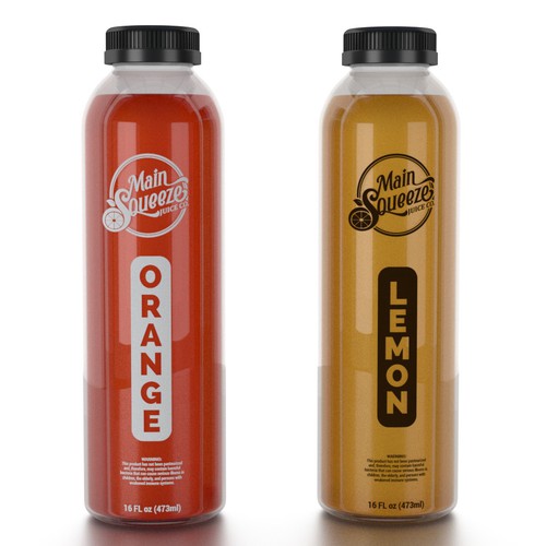 Main Squeeze Juice Co. Juice Bottle Design