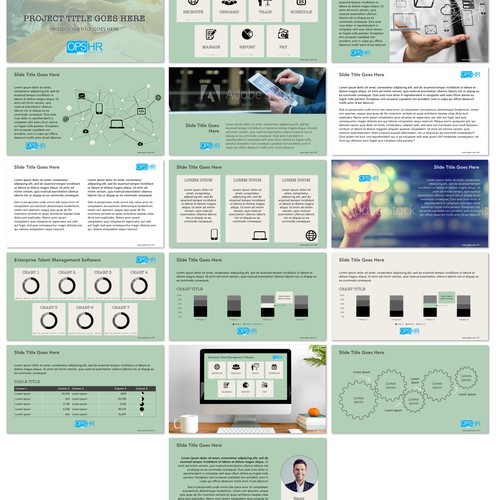 Presentation template for a technology based company