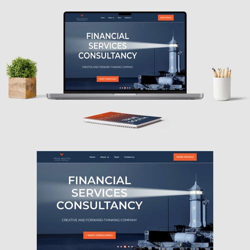 Modern, clean website for a financial services consultancy