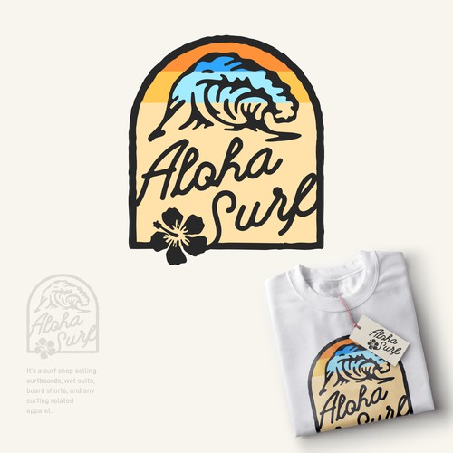 Surf apparel logo contest runner