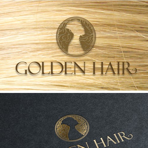 Golden hair logo