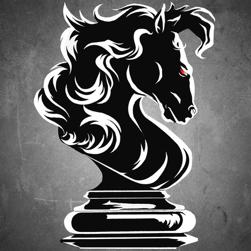 Maven Arms - Black Knight on Silver Shield (With Swords Optional)