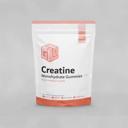 Bag Design for Creatine Monohydrate Gummy brand