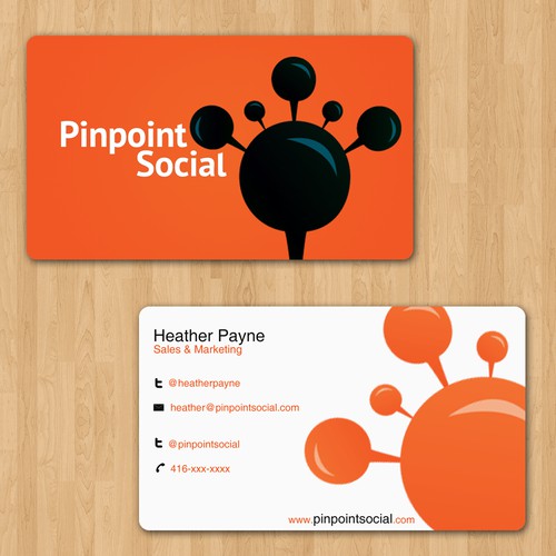 Facebook Application Pinpoint Social needs sexy business cards!