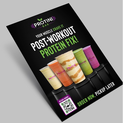 Post workout protein shake design