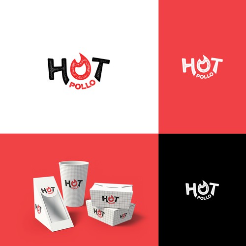 Typographic Logo for Hot Pollo