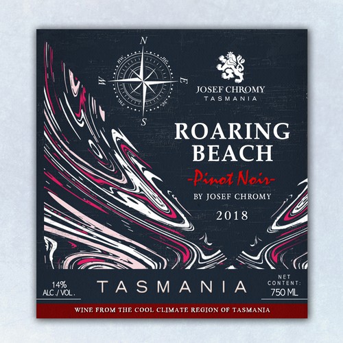 Tasmanian Wine Label.