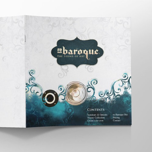 Artistic brochure concept for re-baraque