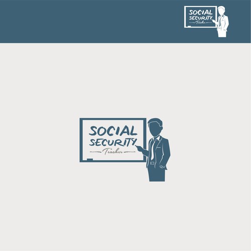  Create an educational and fun style logo for Social Security Teacher!