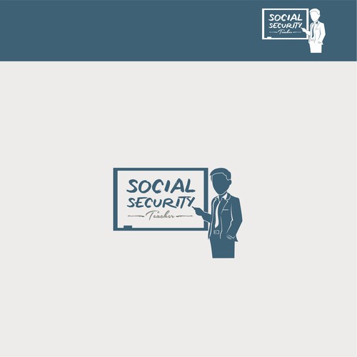  Create an educational and fun style logo for Social Security Teacher!