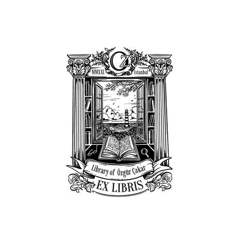 Illustration for ex libris