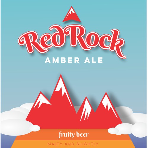 Red Rock amber ale - beer label