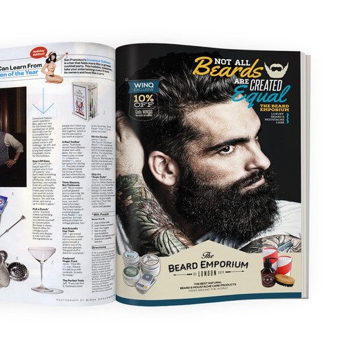 Magazine ad for The Beard Emporium