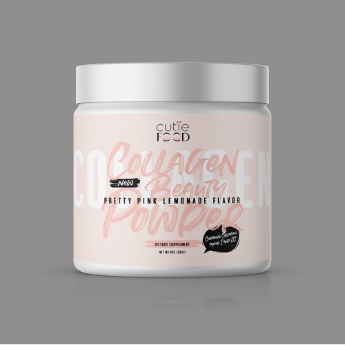 Label design for COLLAGEN BEAUTY POWDER