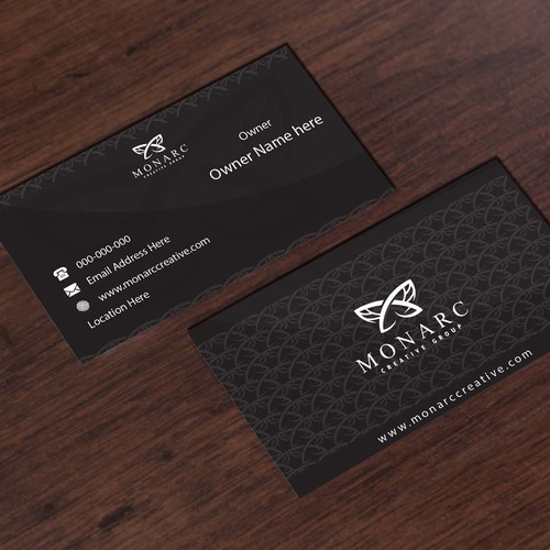 design a leading edge business card for the company redefining the architectural industry.  Monarc.